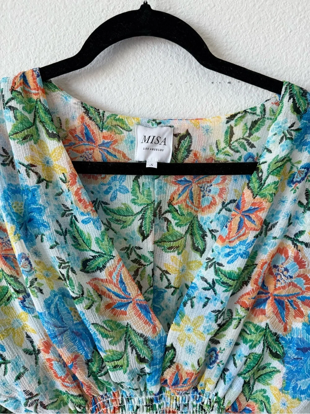 Misa Los Angeles waist dry ruffle